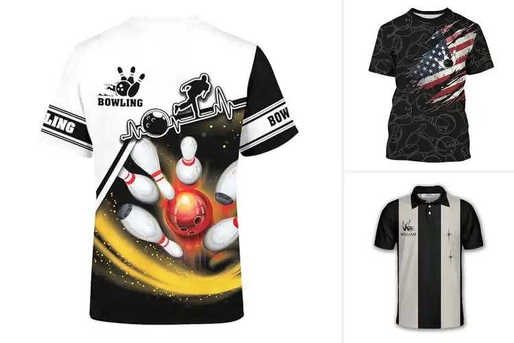 Detailed view of Best 3D Print Bowling Shirt