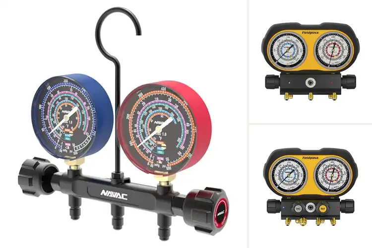 Detailed view of Best Analog Gauges for Accurate HVAC Readings
