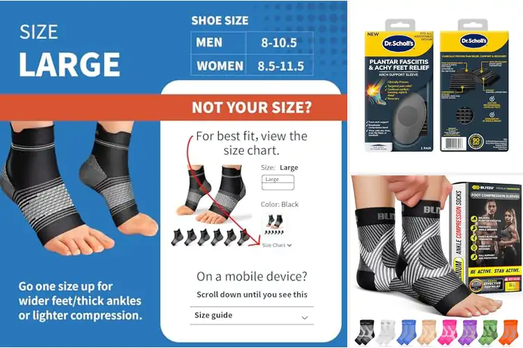 Detailed view of Best Arch Support Socks: Top 10 Picks for Pain-Free Movement