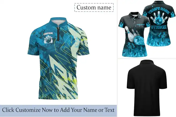 Detailed view of Best Bowling Quarter Zip Shirt: Elevate Your Game in Style