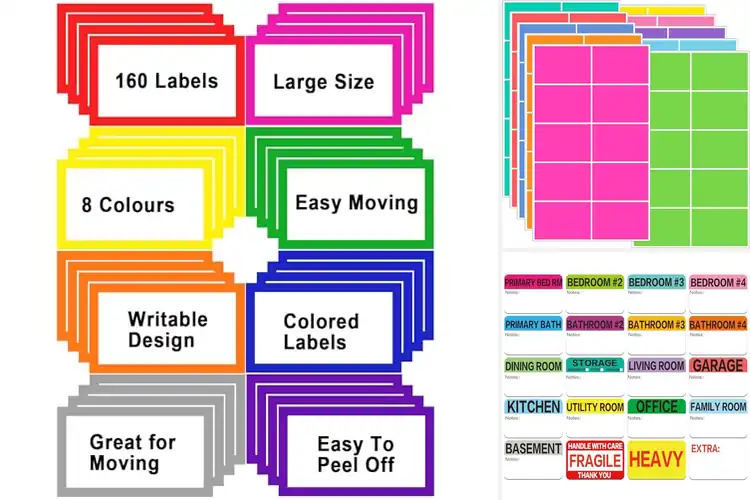 Detailed view of Best Box Stickers: Top 10 Picks for Effortless Organization