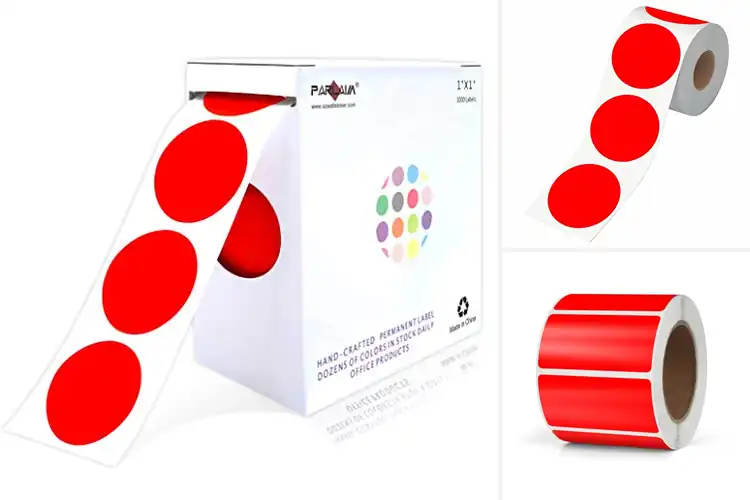 Detailed view of Best Bright Red Stickers