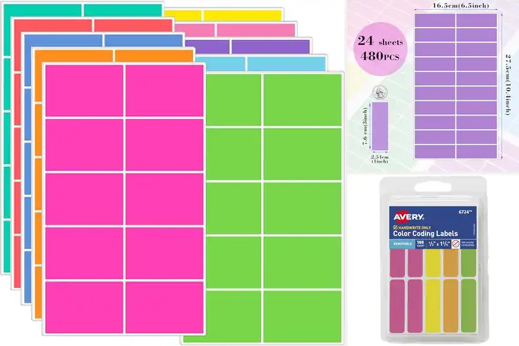 Detailed view of Best Colored Labels