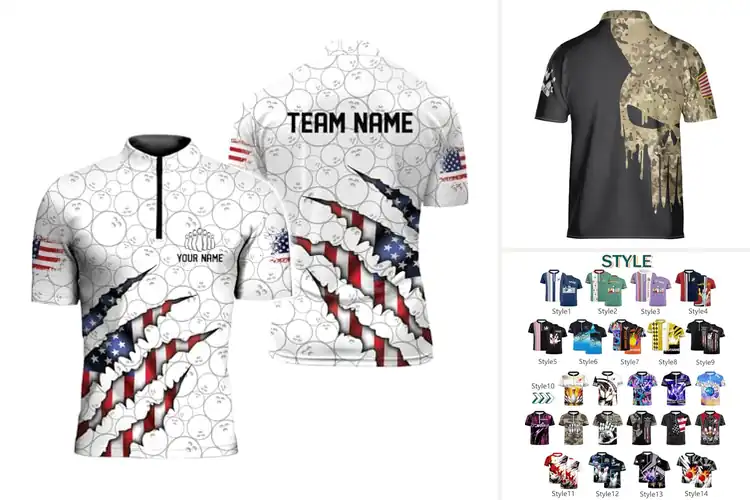 Detailed view of Best Custom Bowling Jerseys