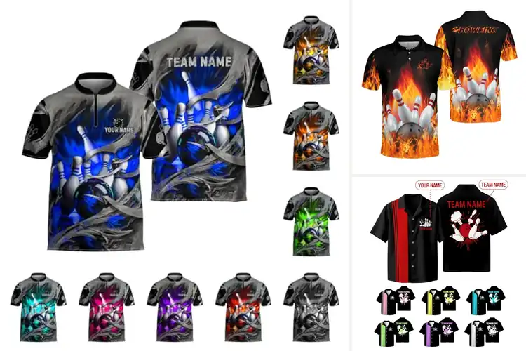 Detailed view of Best Custom Design Bowling Shirts