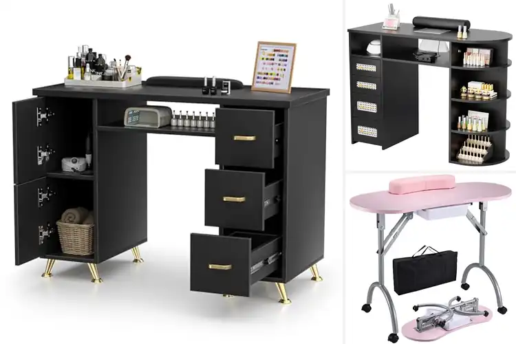 Detailed view of Best Ergonomic Manicure Desks