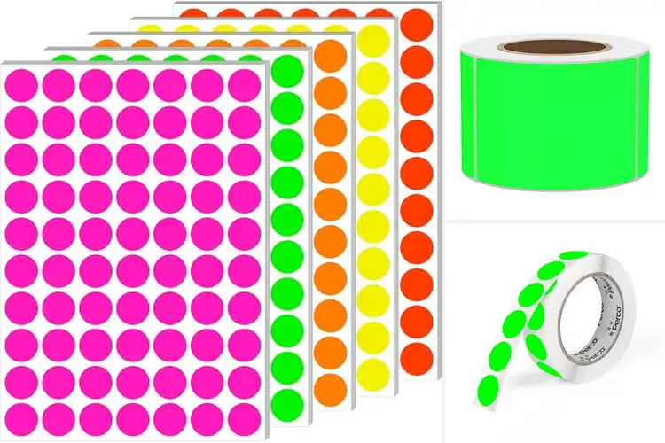 Detailed view of Best Fluorescent Stickers