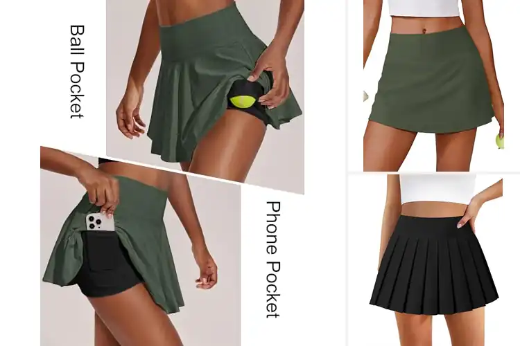 Detailed view of Best High Waisted Skirts for Workout
