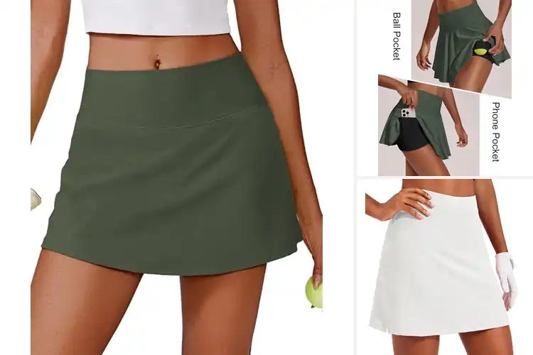 Detailed view of Best High Waisted Skorts