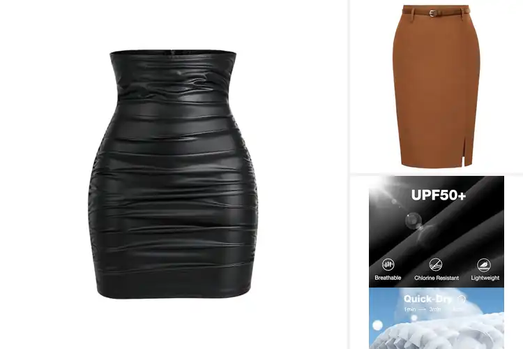 Detailed view of Best High Waisted Tummy Control Skirts