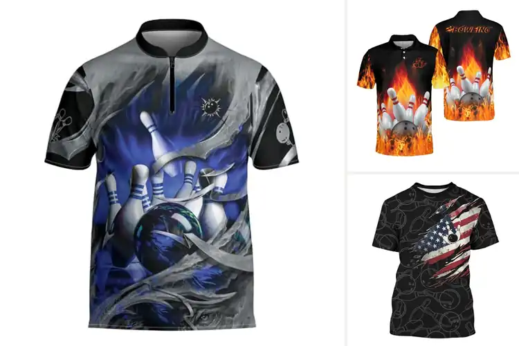 Detailed view of Best Men’s Bowling Jerseys