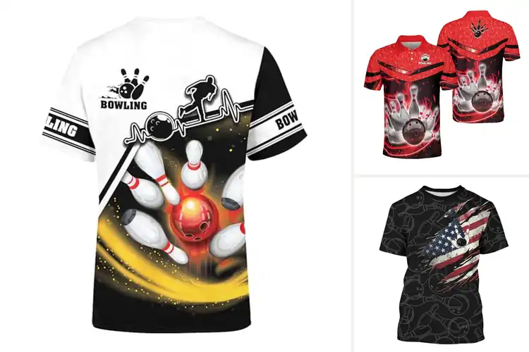 Detailed view of Best Men’s Bowling Team Jerseys
