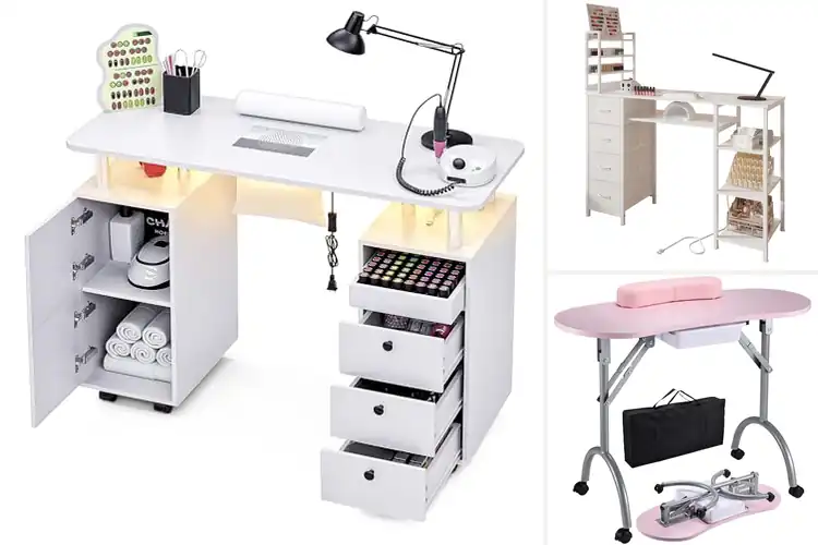 Detailed view of Best Multi-Functional Nail Desks