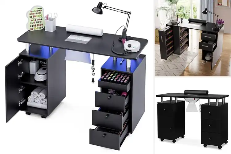 Detailed view of Best Nail Stations With Dust Collectors
