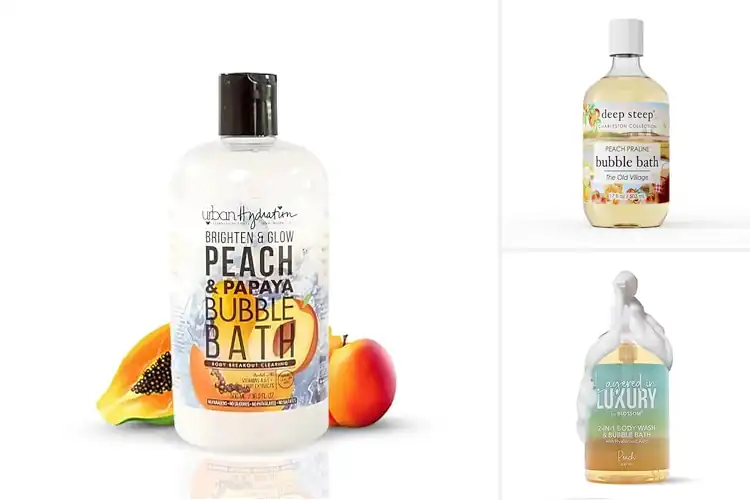 Detailed view of Best Peach Bubble Bath For Glowing Skin