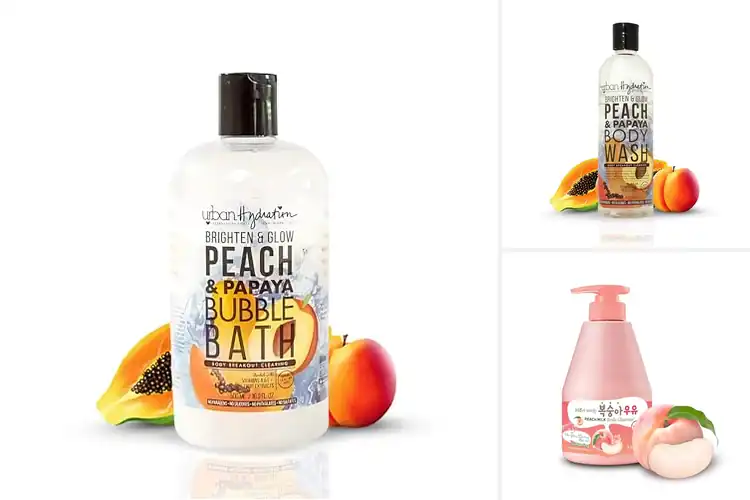 Detailed view of Best Peach & Papaya Bubble Bath For Skin Brightening