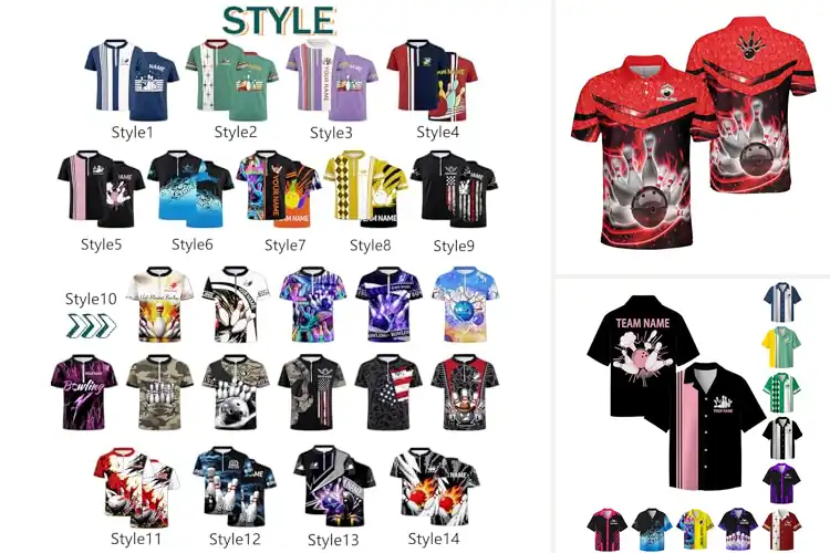 Detailed view of Best Personalized Bowling Jersey