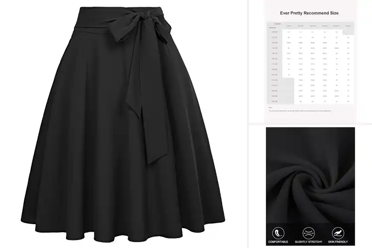Detailed view of Best Pleated A Line Silhouette