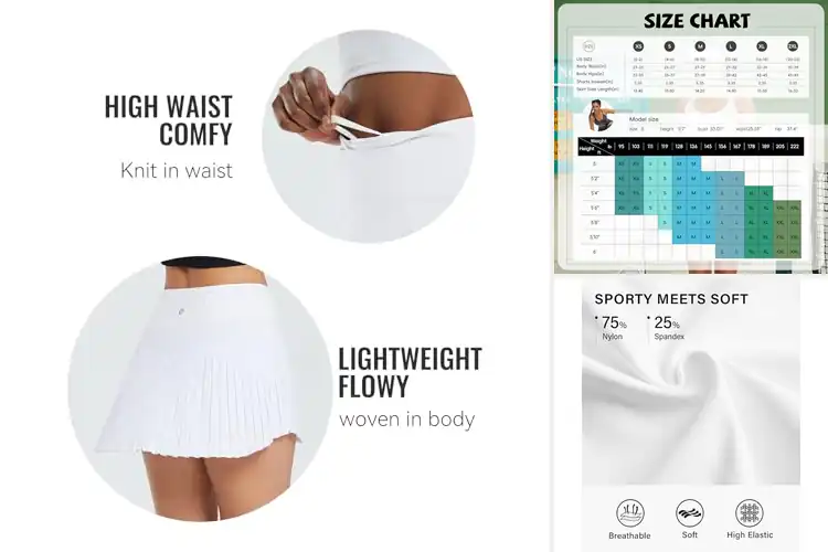 Detailed view of Best Pleated Athletic Skorts: Style & Comfort On The Go