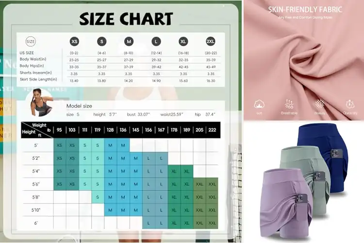 Detailed view of Best Pocketed Workout Skirts: Stay Comfortable & Confident