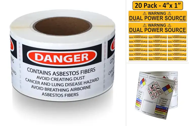 Detailed view of Best Pressure Sensitive Warning Labels
