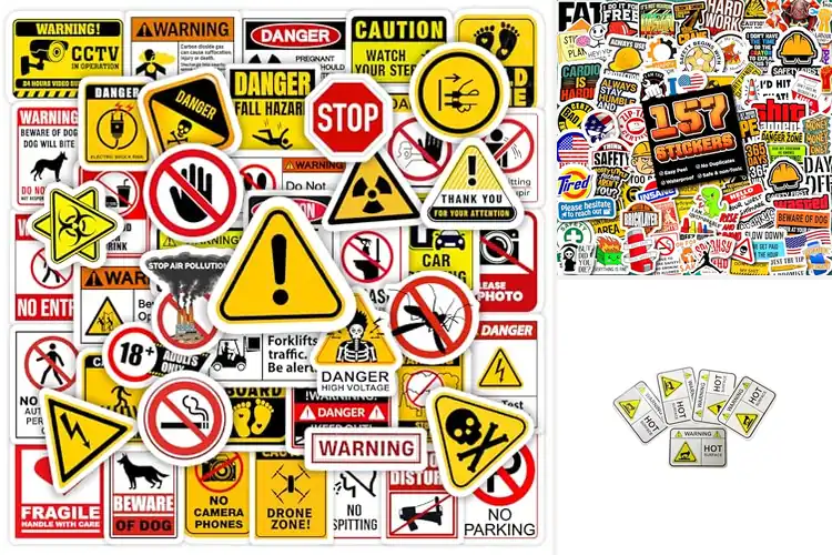 Detailed view of Best Safety Warning Stickers: Top 10 Picks for a Safer Space