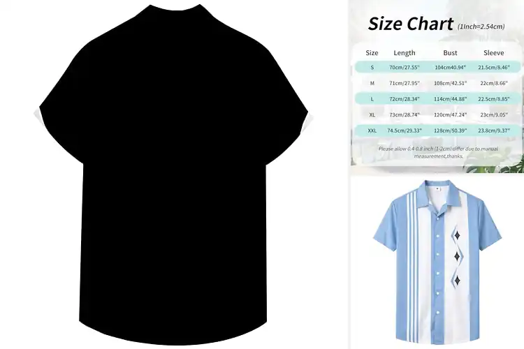 Detailed view of Best Size Chart Bowling Shirt
