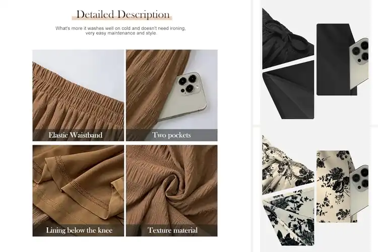 Detailed view of Best Skirts with Pockets: Top 10 Stylish & Functional Picks