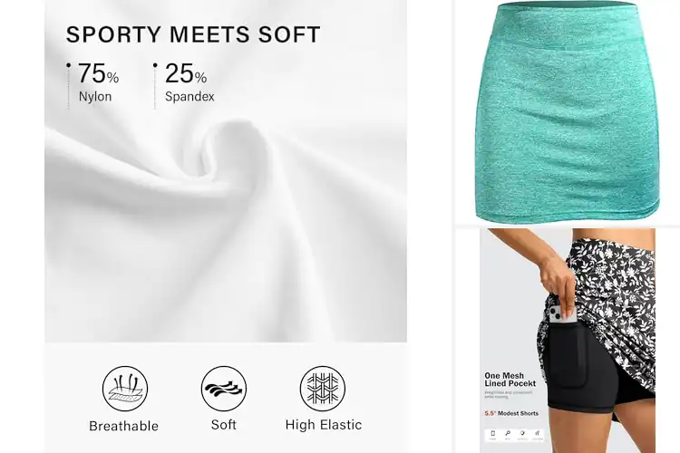Detailed view of Best Summer Tennis Skirts