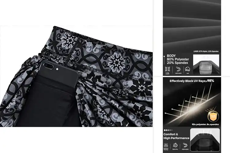 Detailed view of Best Tummy Control Fitness Skirts